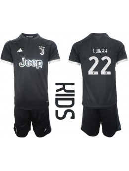 Juventus Timothy Weah #22 Replika Tredje Kläder Barn 2023-24 Kortärmad (+ byxor)